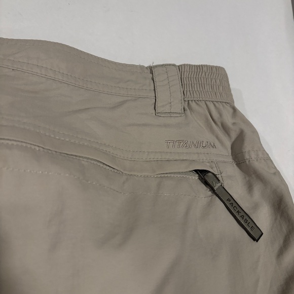 Columbia Pants Men XL Beige Convertible Zip Cargo Titanium Hiking Omni-Dry Trail - Picture 6 of 13